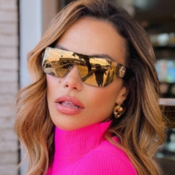 Philipp Plein Monogram Mirrored Sunglasses New 415